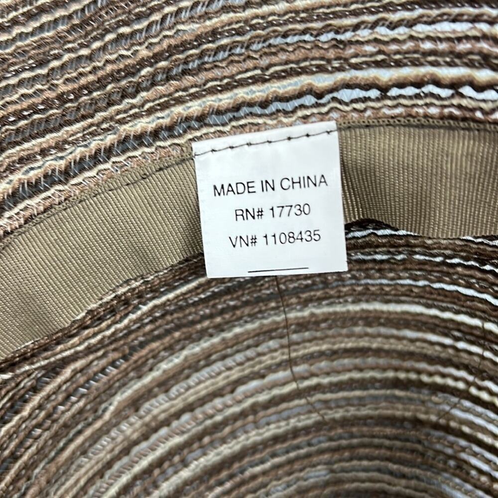Women’s neutral floppy woven sun hat - Picture 5 of 7